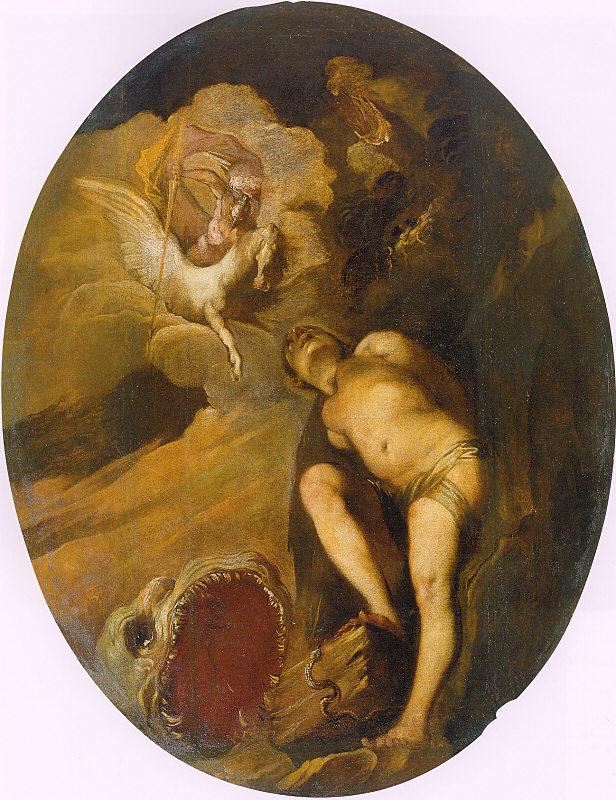 Maffei, Francesco Perseus Liberating Andromeda Sweden oil painting art